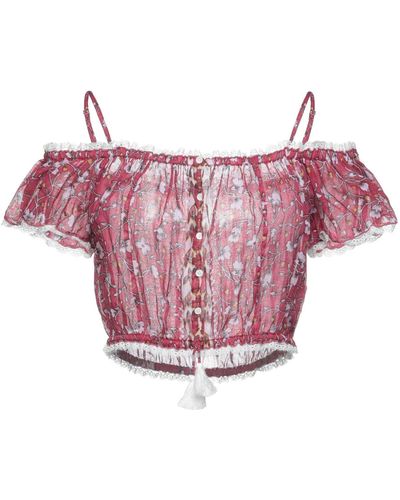 Pink Lace Blusen