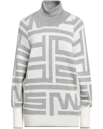 Who*s Who Light Turtleneck Merino Wool, Acrylic - Gray