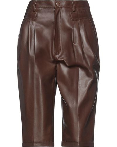 Saint Laurent Cropped Pants - Brown