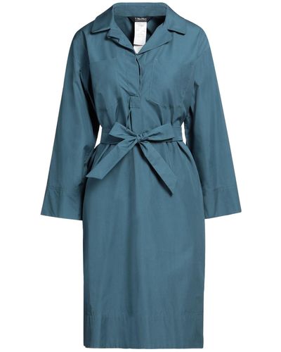 Max Mara Midi-Kleid - Blau