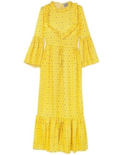 Preen By Thornton Bregazzi Long Dress - Yellow