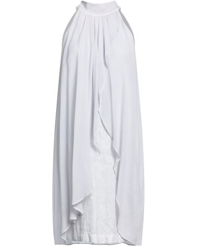 120% Lino Mini Dress - White