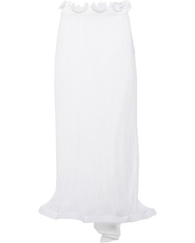 Burberry Maxi Skirt - White