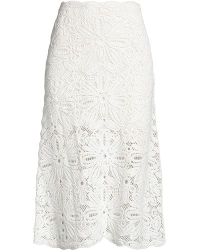 Maje Midi Skirt - White