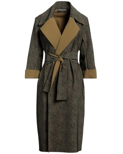 La Petite Robe Di Chiara Boni Overcoat & Trench Coat - Green