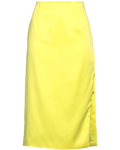 Gcds Midi Skirt - Yellow