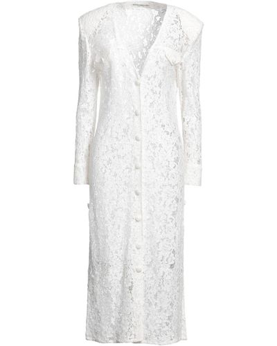 Alessandra Rich Midi Dress - White