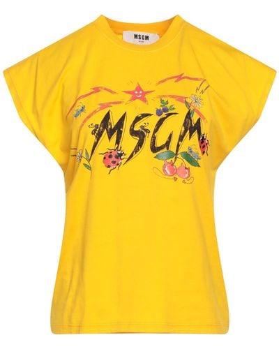 MSGM T-shirt - Yellow