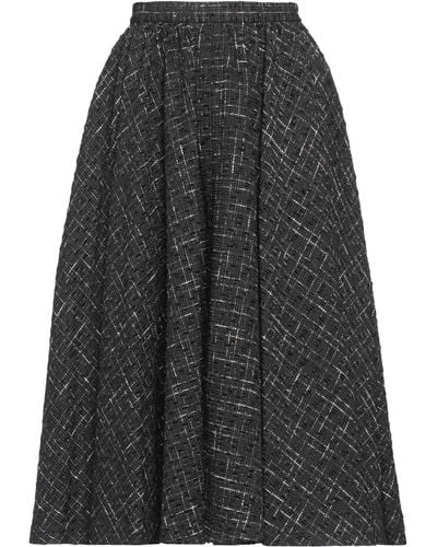 Rochas Midi Skirt Polyester, Acrylic, Cotton, Metal - Grey