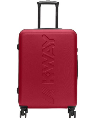 K-Way Maleta con ruedas - Rojo