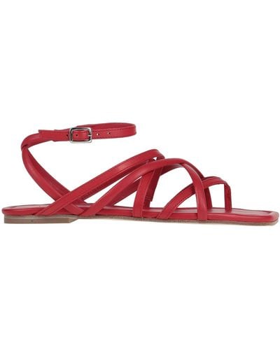 Vic Matié Thong Sandal Soft Leather - Red
