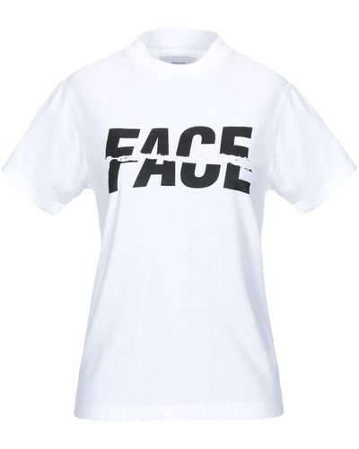 Facetasm T-shirt In Jersey Di Cotone - Bianco