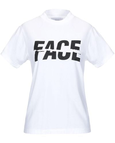 Facetasm White Cotton T-shirt