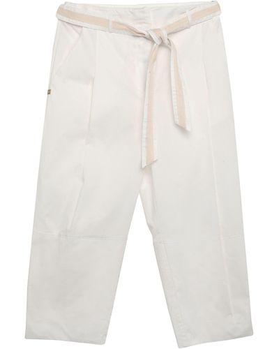 Manila Grace Cropped Trousers - White