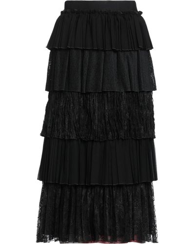 Tao Comme Des Garçons Midi Skirt - Black
