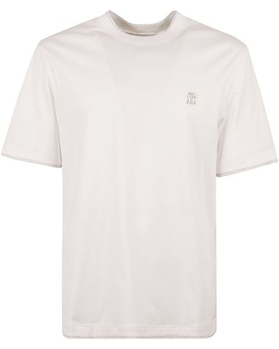 Brunello Cucinelli T-shirts - Weiß