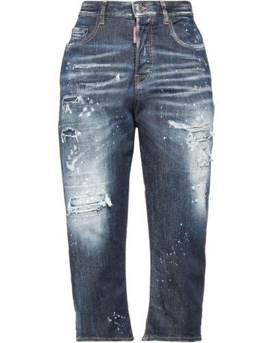 DSquared² Cropped Jeans - Blau