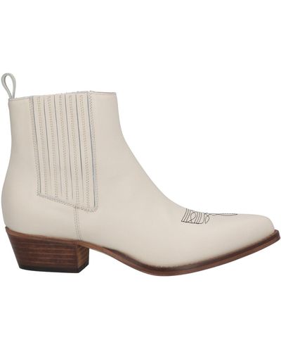 Liviana Conti Ankle Boots - Natural