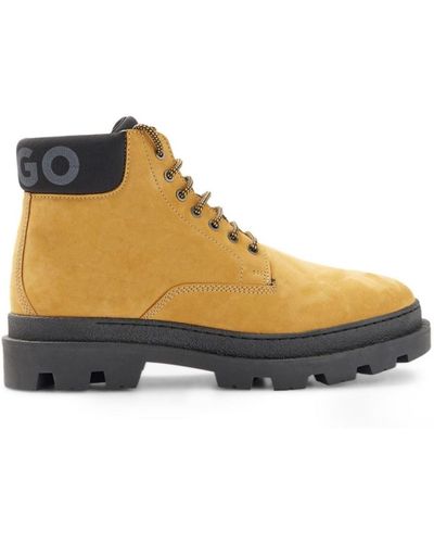 HUGO Shoes > boots > lace-up boots - Jaune