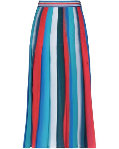 Stella Jean Midi Skirt - Blue
