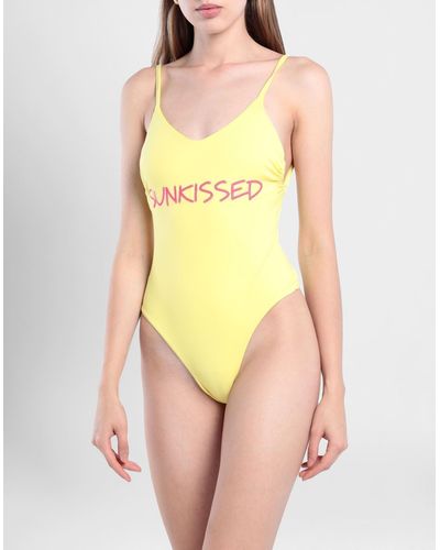 Sundek One-piece Swimsuit - Yellow