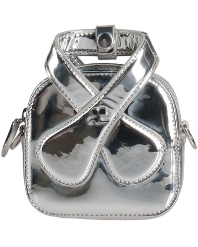 Courreges Handbag Textile Fibers - Gray