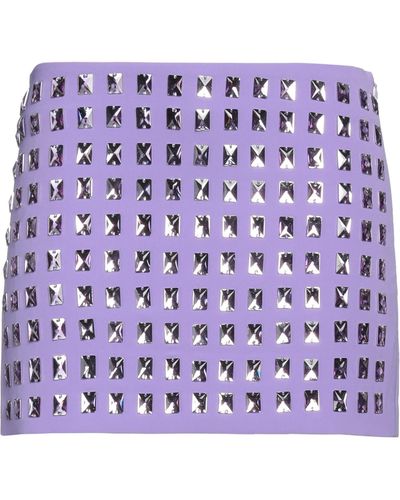 Isabelle Blanche Light Mini Skirt Polyester, Elastane - Purple