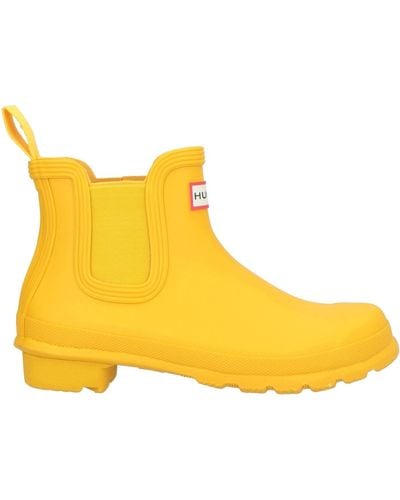 HUNTER Ankle Boots - Yellow