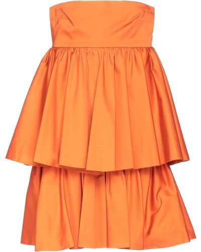 ACTUALEE Midi Skirt - Orange