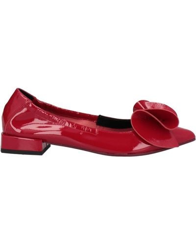 Daniele Ancarani Ballet Flats Soft Leather - Red