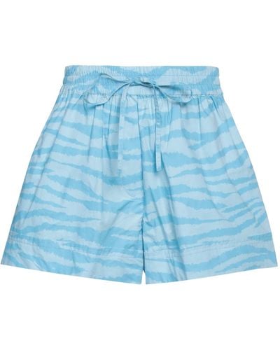 Ganni Shorts & Bermuda Shorts - Blue