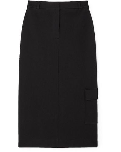 COS Midi Skirt - Black