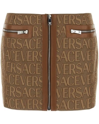 Versace Mini-jupe - Marron