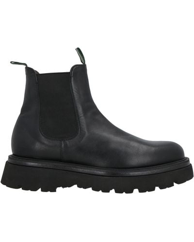 Green George George Ankle Boots Leather - Black