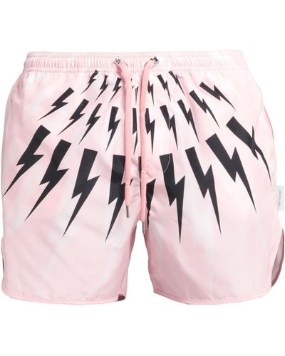 Neil Barrett Swim Trunks - Pink