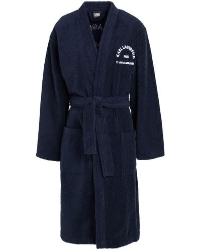 Karl Lagerfeld Dressing Gown Or Bathrobe - Blue