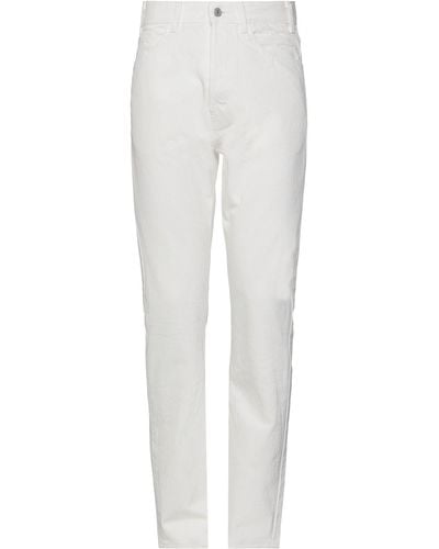 Celine Pantalon en jean - Blanc