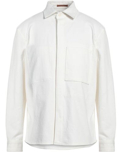 Zegna Manteau en jean - Blanc