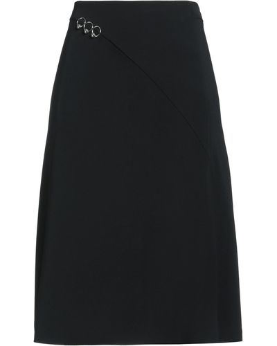 Mugler Midi Skirt - Black