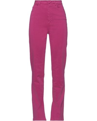 Soallure Garnet Pants Cotton, Elastane - Pink