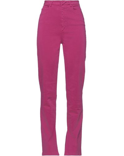 Soallure Garnet Pants Cotton, Elastane - Pink