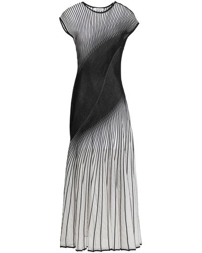 Alaïa Maxi Dress Viscose, Silk, Polyester - Gray