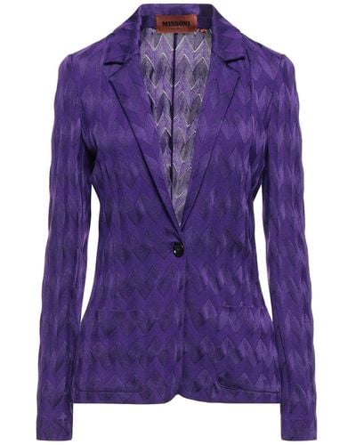 Missoni Suit Jacket - Purple