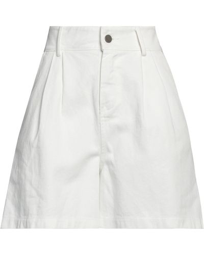 Soallure Denim Shorts - White