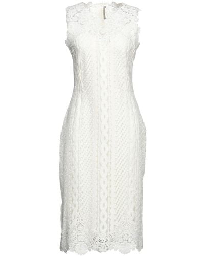 Ermanno Scervino Midi-Kleid - Weiß
