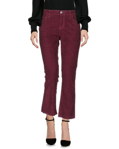 Current/Elliott Cropped Trousers - Red