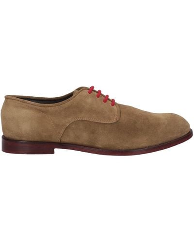 JP/DAVID Camel Lace-Up Shoes Leather - Brown