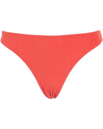 Faithfull The Brand Bikini Bottoms & Swim Briefs - Red