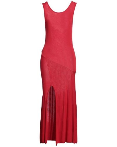 Erika Cavallini Semi Couture Robe midi - Rouge