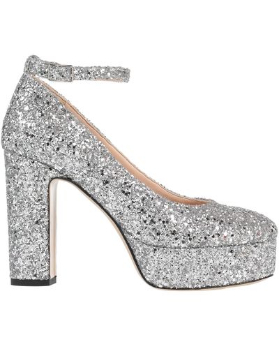 P.A.R.O.S.H. 95mm leather pumps - White